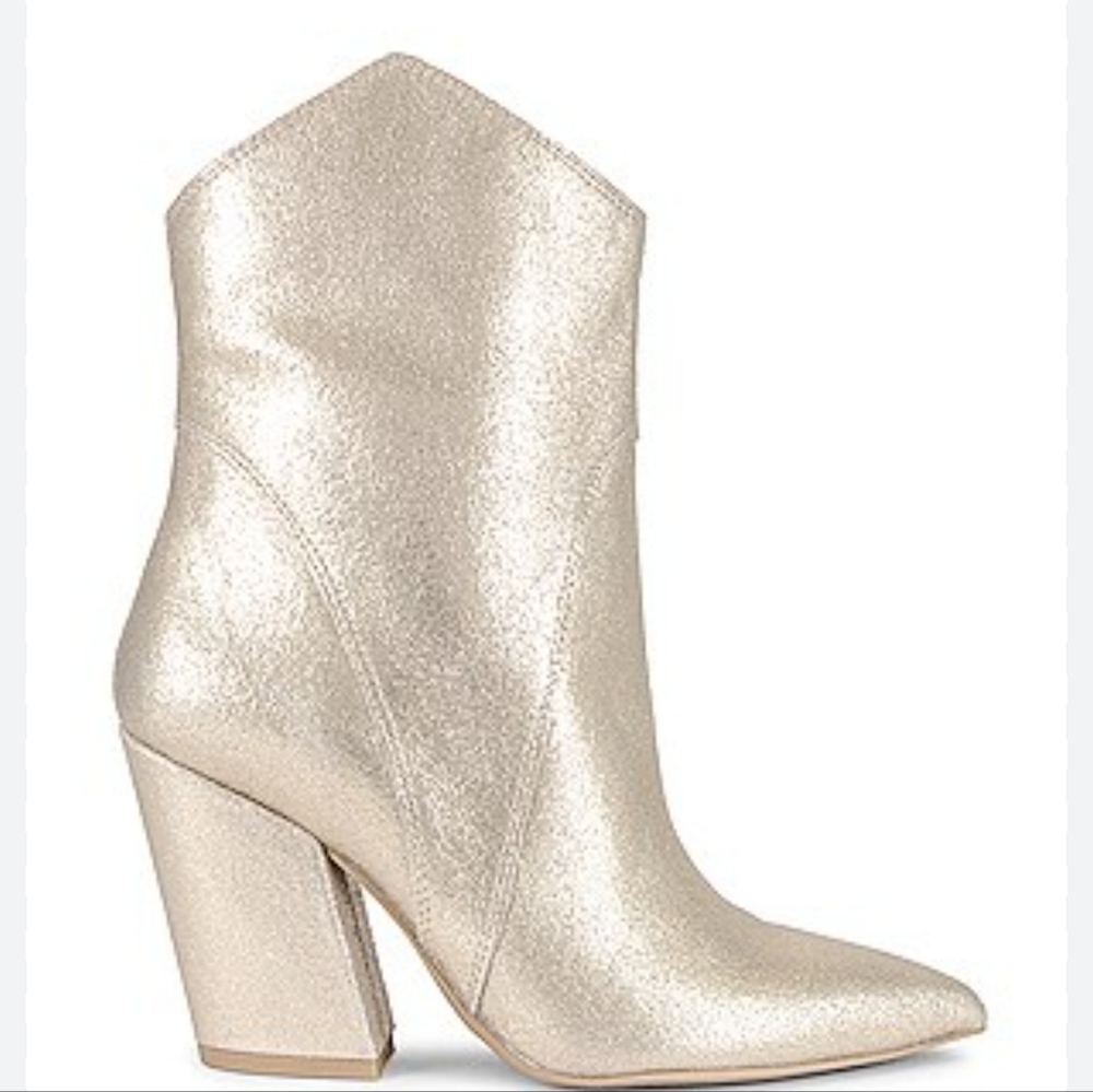 Dolce Vita Gold Metallic Nestly Ankle Boots